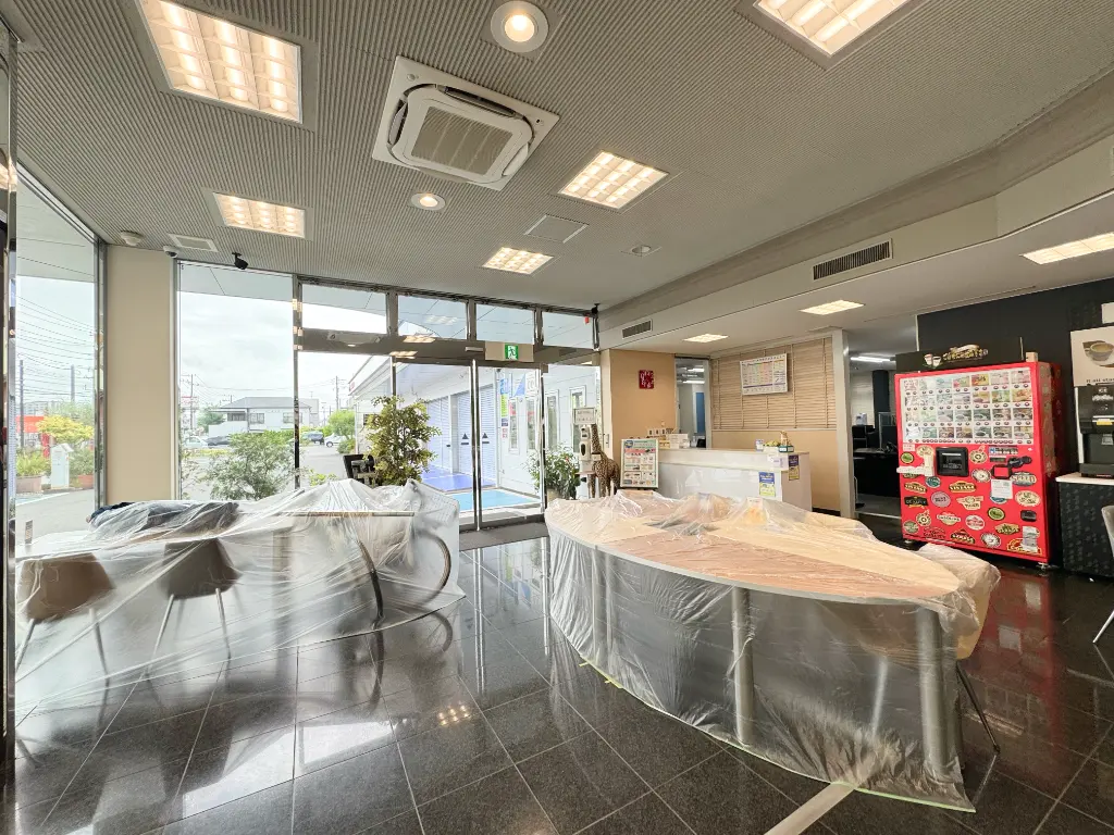 ショールームの養生