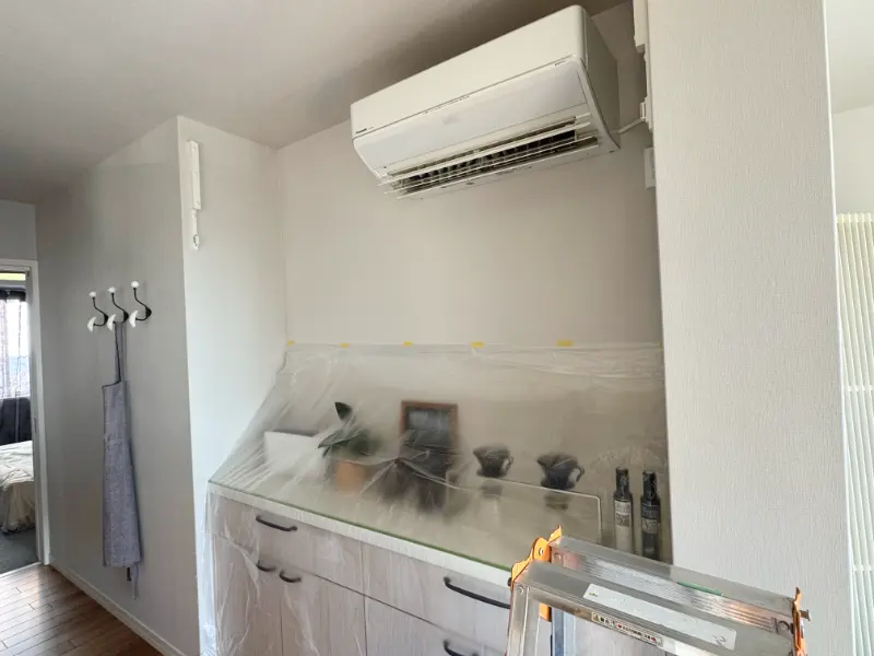 住宅展示場のエアコンクリーニング2