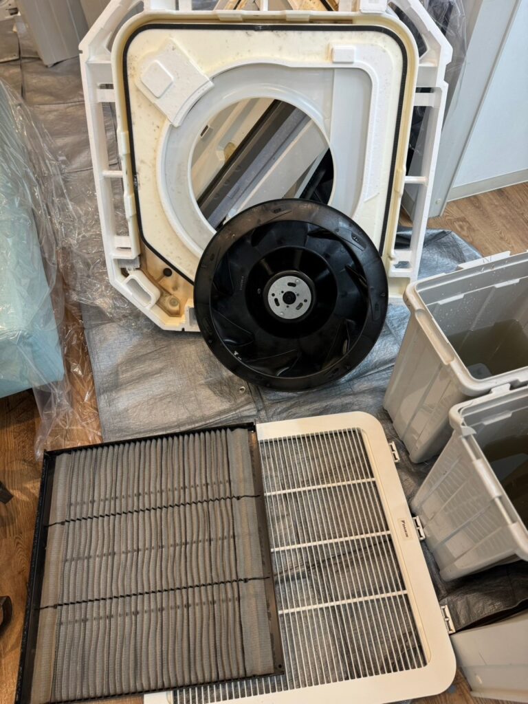 エアコンクリーニング／業務用／ビフォーアフター